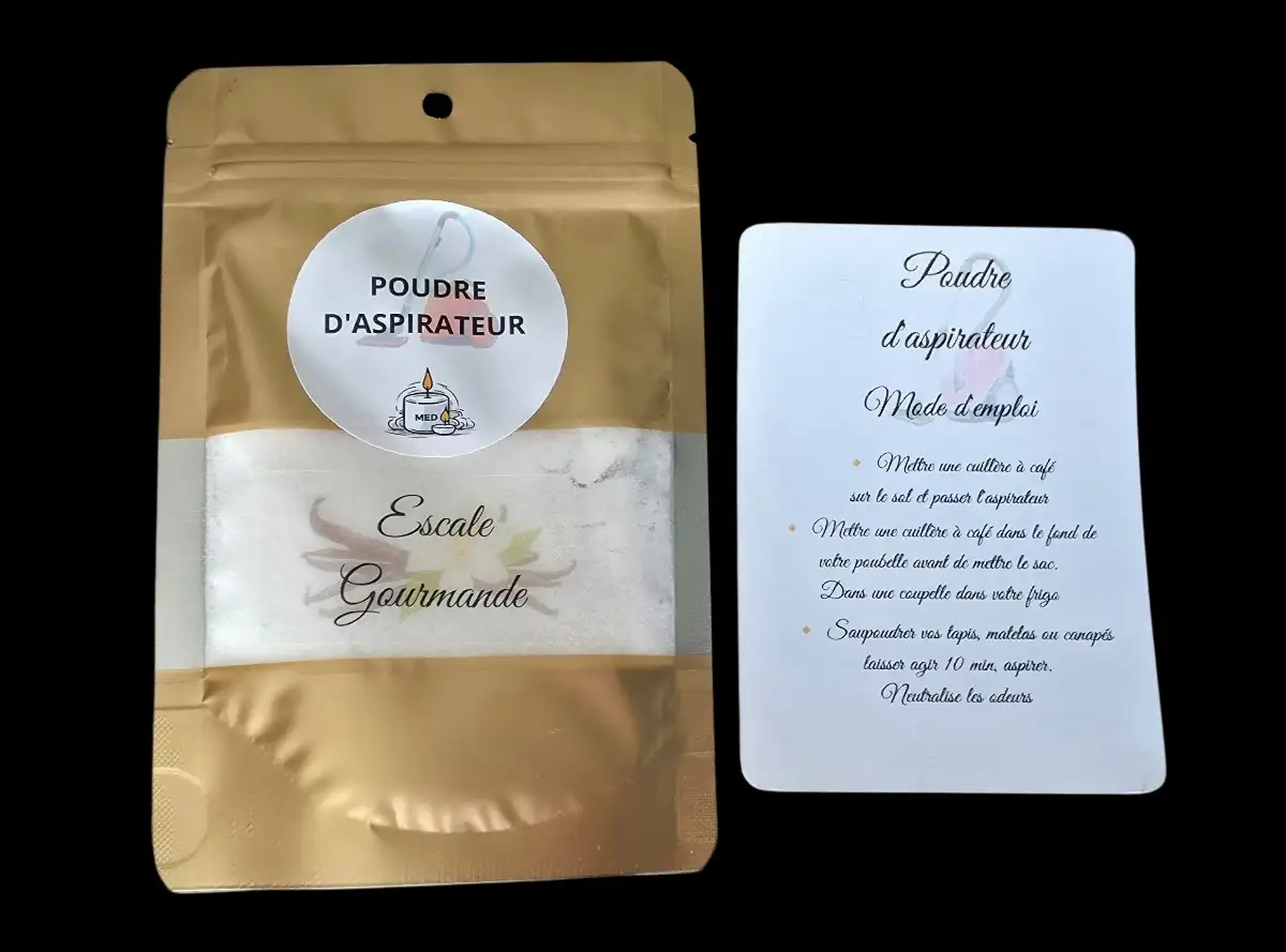 poudre d'aspirateur vanille