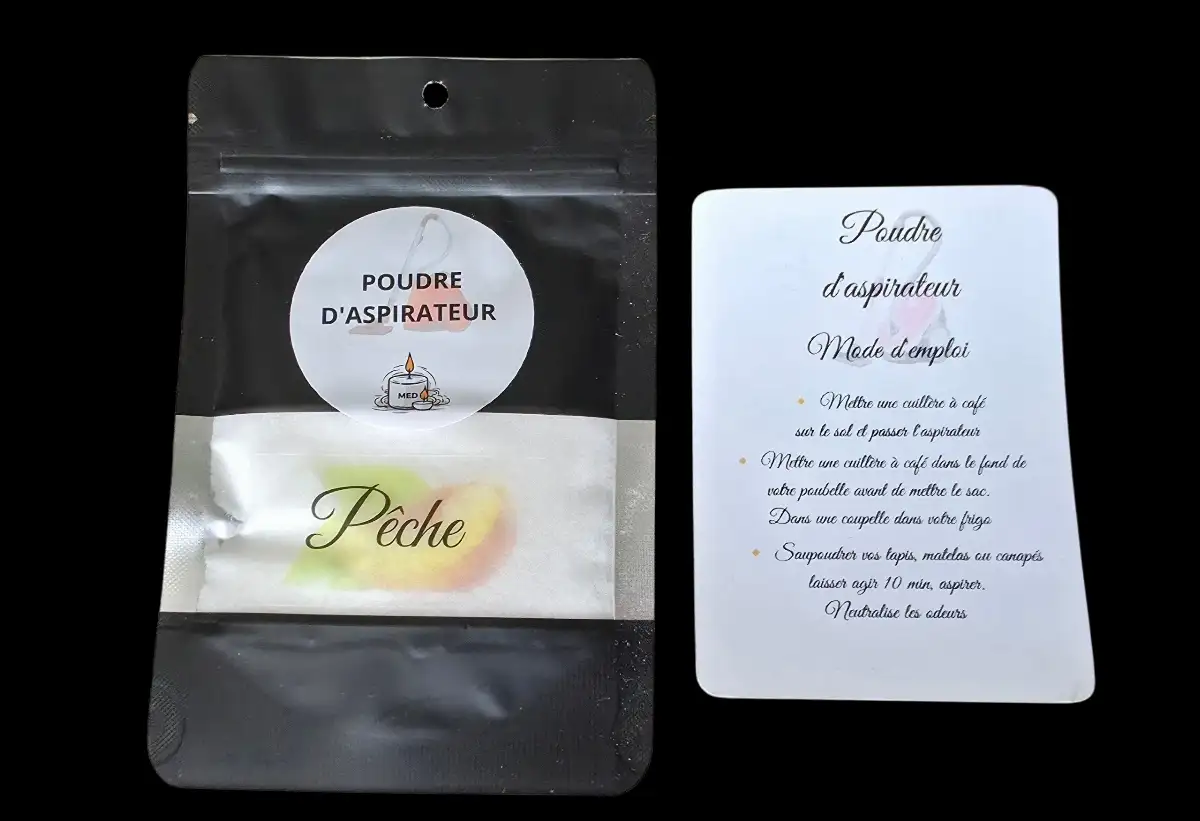 poudre d'aspirateur pêche