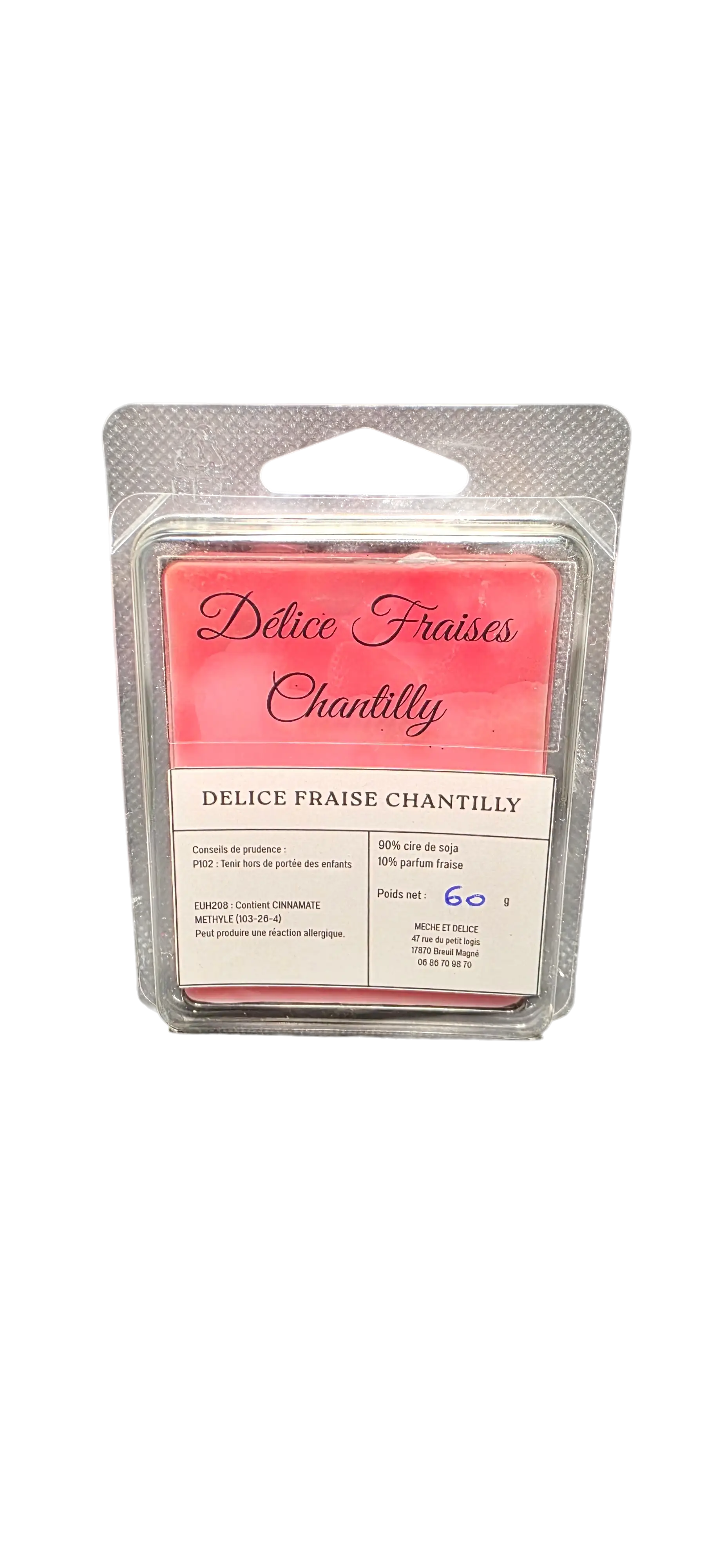 Fondants parfumés fraise