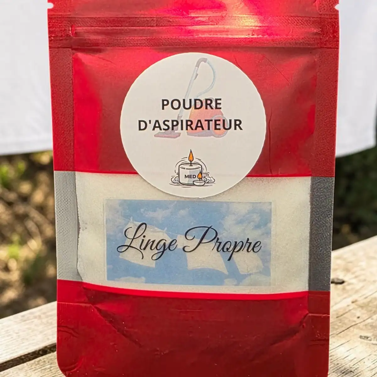 Poudre d'aspirateur linge propre